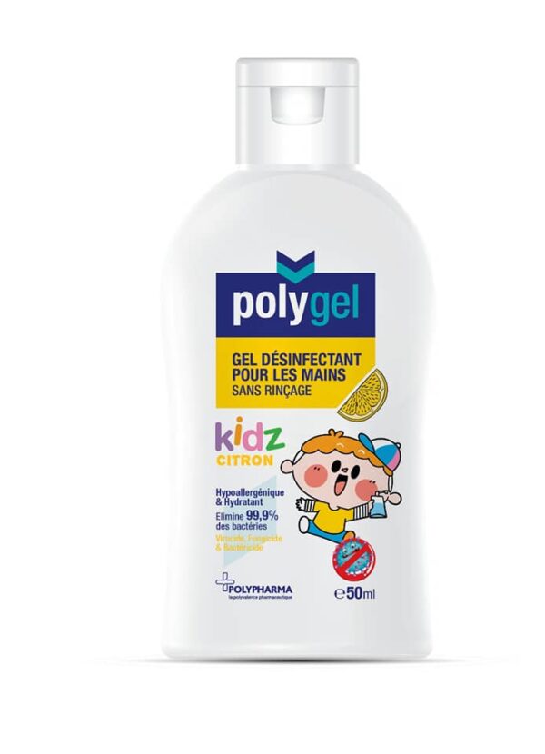 POLYGEL GEL HYDROALCOOLIQUE KIDZ CITRON 60ML 1