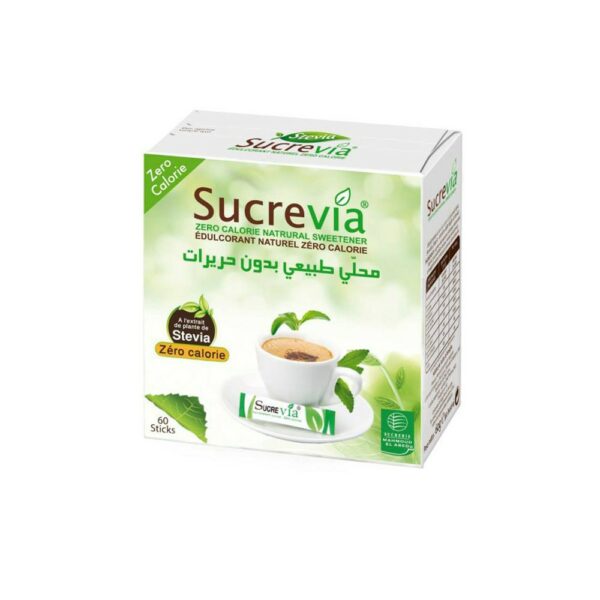 Sucre via Stevia 60 sticks spécial Diabète 1