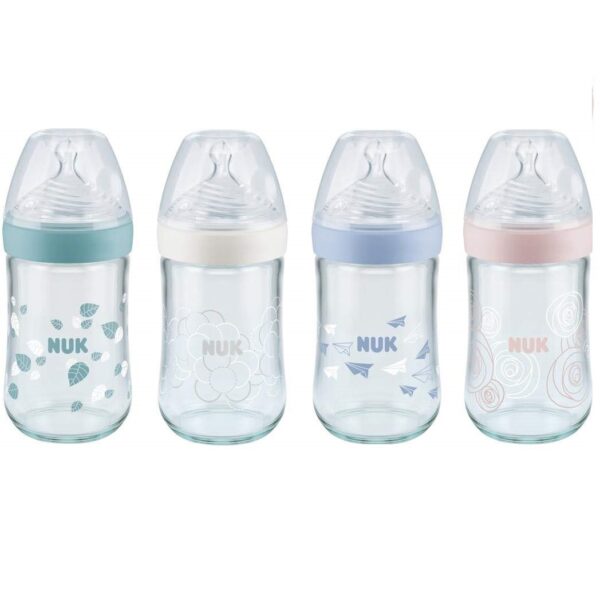 NUK BIBERON NATURE SENSE EN VERRE 240 ML 0-6 MOIS 1