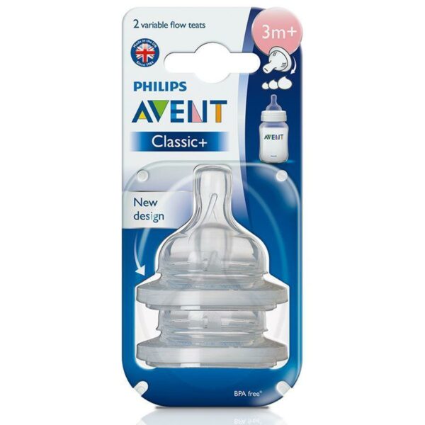 PHILIPS AVENT CLASSIC 2 TETINE À DÉBIT VARIABLE 3M+ 1