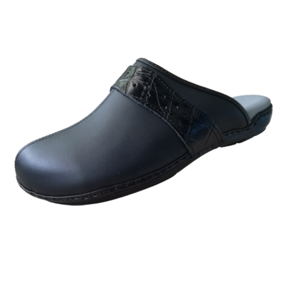 STI - ORTHOPEDIC - SABOT ORTHOPÉDIQUE - SR 028 - NOIR & CROCO 1