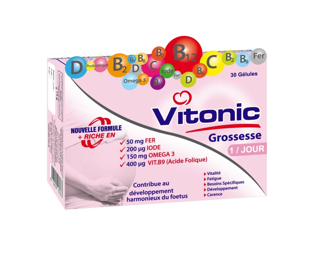 Vente De VITONIC GROSSESSE 30 GÉLULES Parapharmacie En Ligne Tunisie