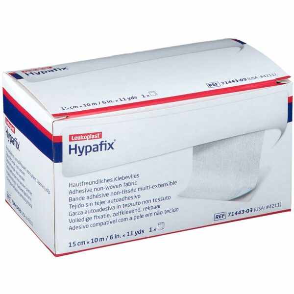 HYPAFIX 15 CM X 10 M BANDE NON-TISSÉE ADHÉSIVE HYPOALLERGÉNIQUE 1