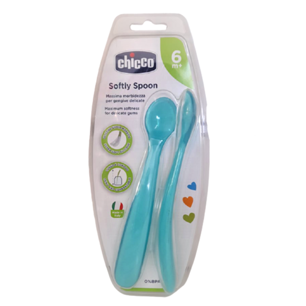 CHICCO SOFTLY SPOON 2 CUILLÈRES SOUPLES 6M+ 1