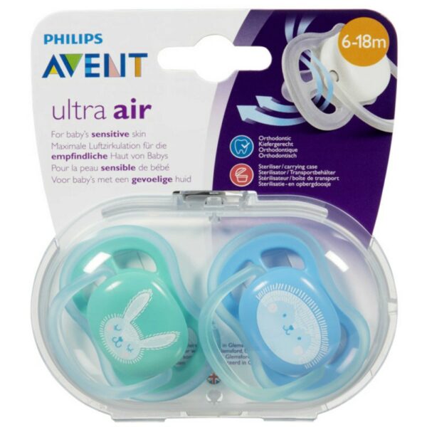 PHILIPS AVENT 2 SUCETTES +6M ULTRA AIR 1