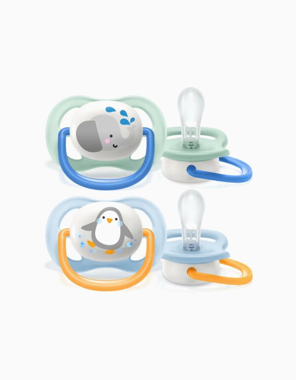 PHILIPS AVENT SUCETTE ULTRA AIR SILICONE ANIMAL 0-6M 2