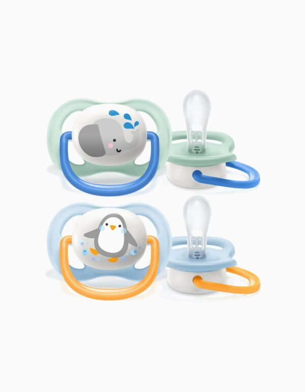 PHILIPS AVENT SUCETTE ULTRA AIR SILICONE ANIMAL 0-6M – Image 2