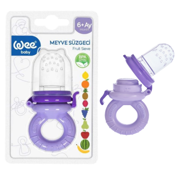 WEE BABY-FRUIT SIEVE EN SILICONE 6 MOIS+ 1