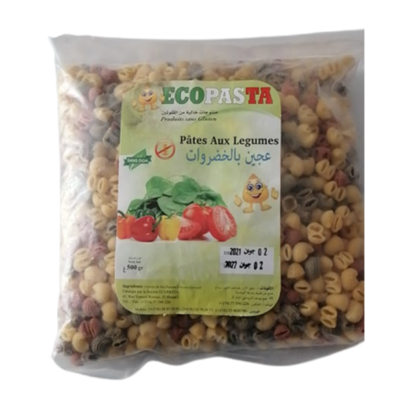 Ecopasta Pâtes Aux Legumes Coude Sans Gluten 500g 1