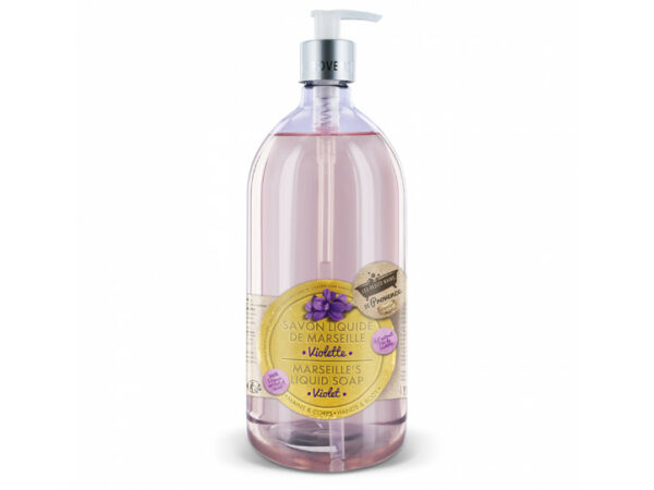 Les Petits Bains De Provence - Savon liquide violette - 1 litre 1