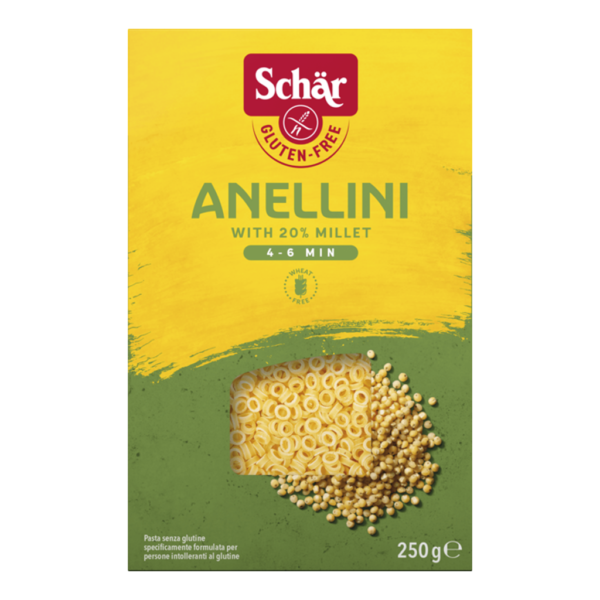 Pâtes Anellini Sans Gluten, Paquet 250g - Schär 1