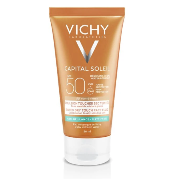 VICHY Capital Soleil Bb Emulsion Toucher Sec Teintée SPF50 50ml 1