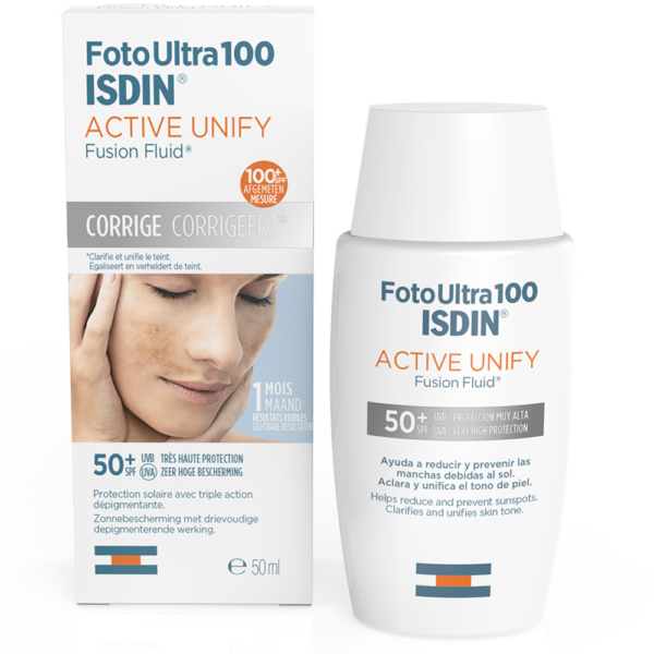 Foto Ultra 100 ISDIN Active Unify Fusion Fluid SPF 50+ 1