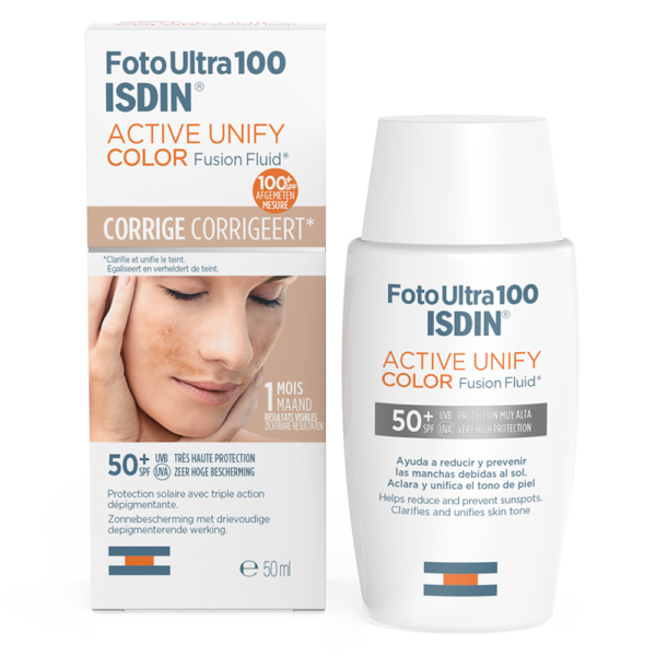 Foto Ultra 100 ISDIN Active Unify COLOR Fusion Fluid SPF 50+ 1