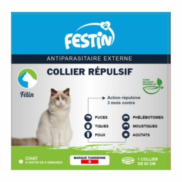 Festin Collier anti puce chat