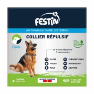 Festin Collier anti puce chien