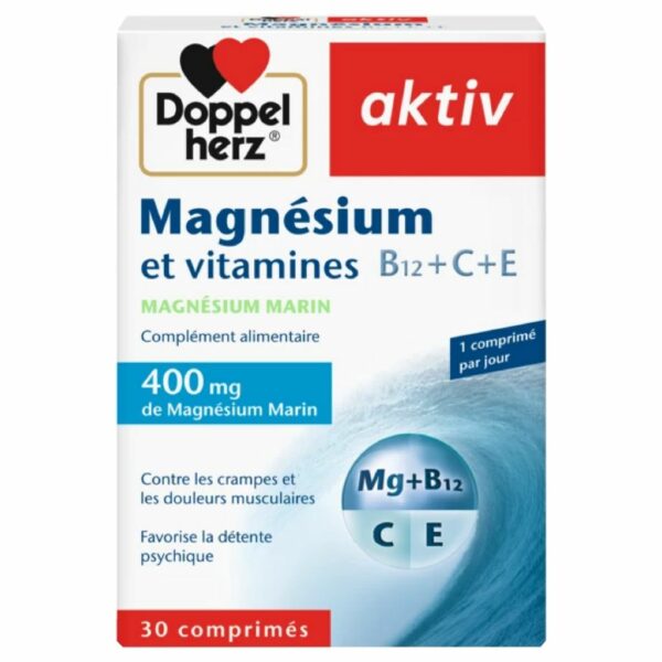 Aktiv Magnesium Vitamines C+E 30 Comprimes
