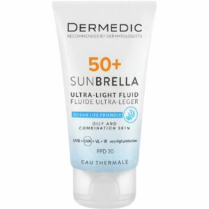 Dermedic Sunbrella Fluide Ultra Leger Spf50+ Peaux Mixtes Et Grasses 40ml