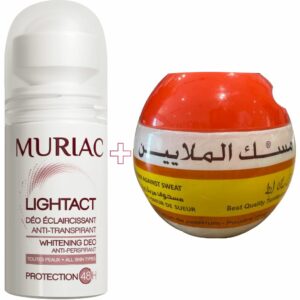 Pack Hygiène : Muriac Déodorant Anti-transpirant Eclaircissant Roll On 50 Ml + Musk el Malayine 100G