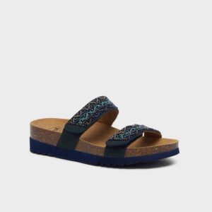 Scholl Mules zafirah Bleu Marine
