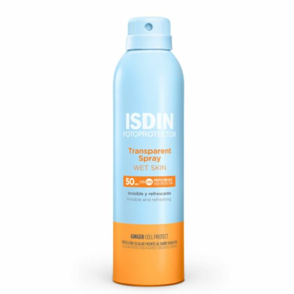 Fotoprotector ISDIN Transparent Spray Wet Skin SPF 50