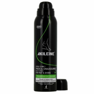 Akileine Spray Noir Deodorant Pieds Anti Transpirant 150ml