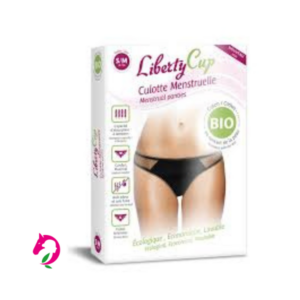 Culotte Menstruelle Plumetis Noir LibertyCup (S/M)