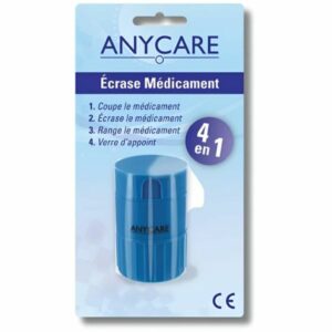 ANYCARE - Pilulier 4en1 Ecrase Médicaments