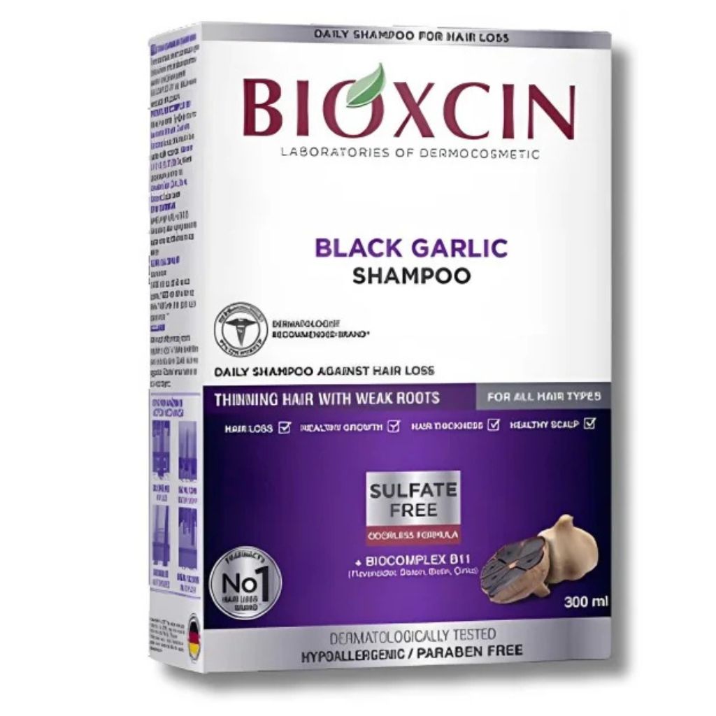 BIOXCIN - Shampooing à l'ail noir anti-chute 300ML 1 BIOXCIN - Shampooing à l'ail noir anti-chute 300ML