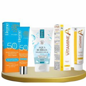 PACK : Crème solaire hydratante , Gel nettoyant visage , Vitamine A Anti-âge