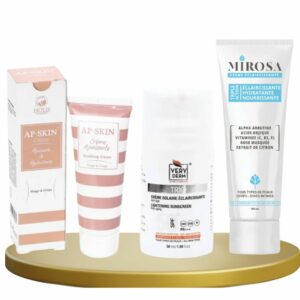 PACK : Crème Éclaircissante , Crème Eclaircissantes Anti-âge spf50+ 50ml , Crème Hydratante Apaisante