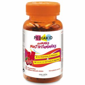 Pediakid Gommes Multivitaminées Arôme Cerise 60 unités
