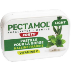 Pectamol Menthe Eucalyptus Vitamine C Comprimés - Maux de Gorge | Haleine Fraîche Sans Sucre B/30