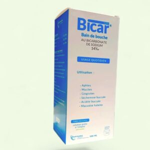 BICAR Bain de bouche au bicarbonate de soduim 14 % 500 ML