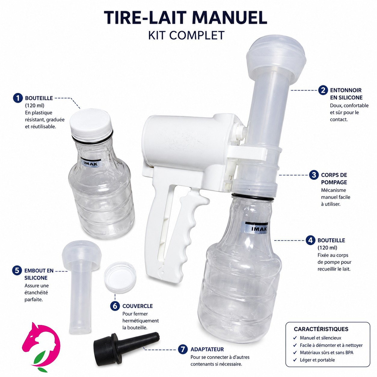 Tire-lait manuel pour chèvre 1 Tire-lait manuel pour chèvre