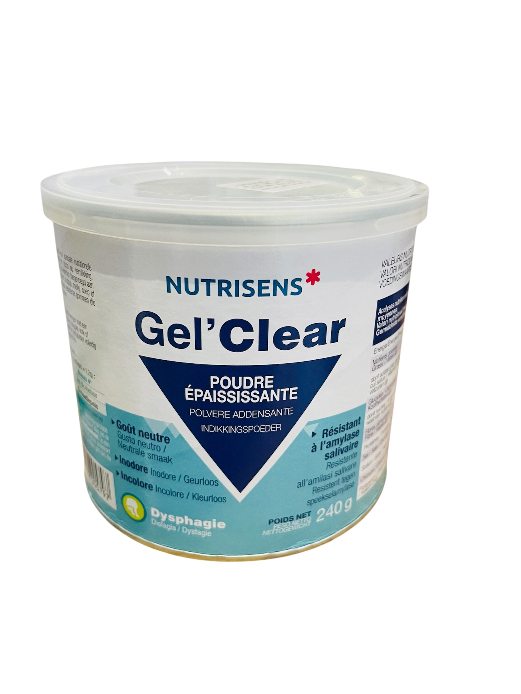 NUTRISENS GEL CLEAR POUDRE 240G 1 NUTRISENS GEL CLEAR POUDRE 240G